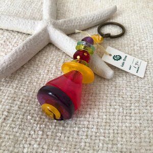Orna Lalo 'Color Forms' Key Fob Keyring NWT
